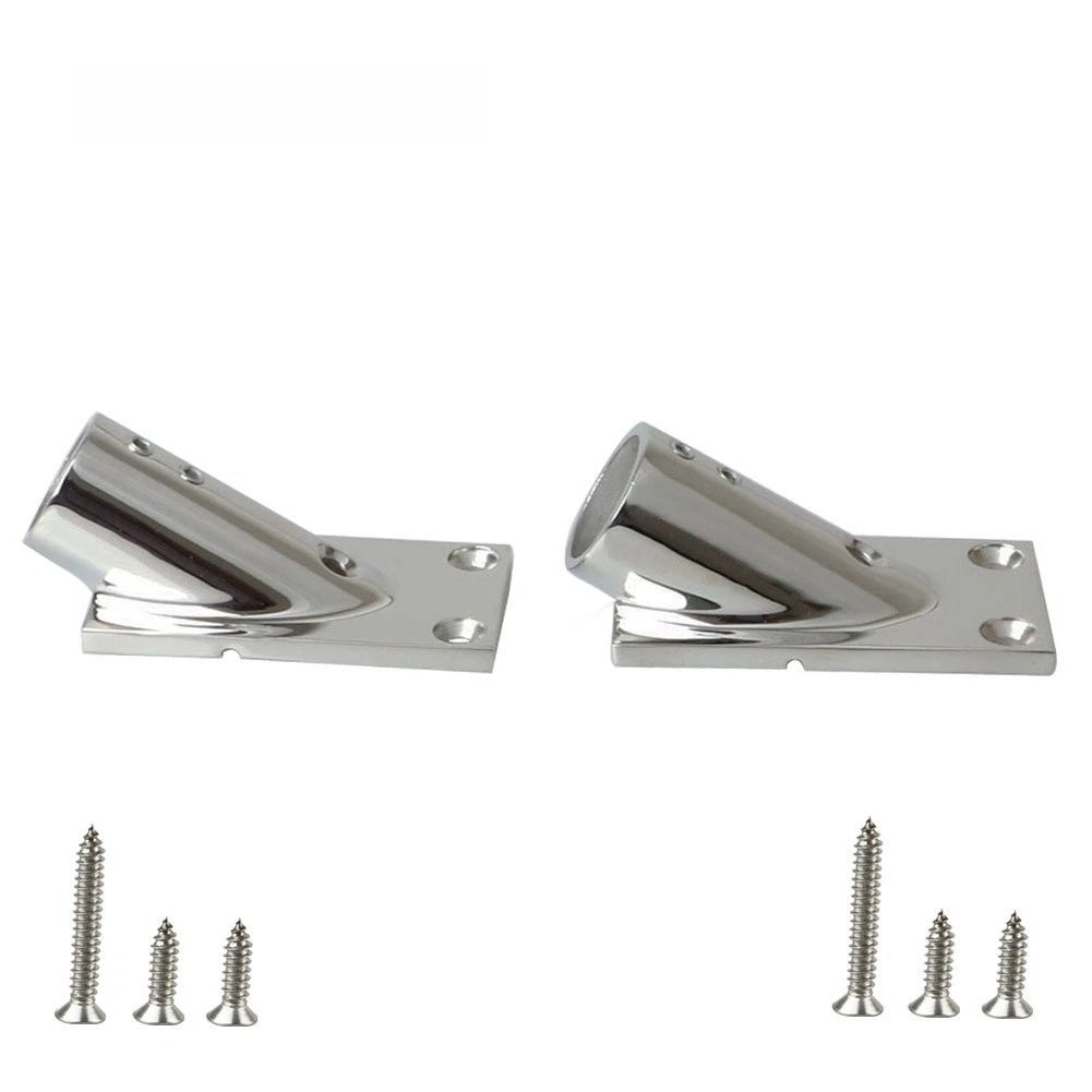 Rectangular Boat Hand Rail Base 316 Stainless Steel for (22mm, 25mm)