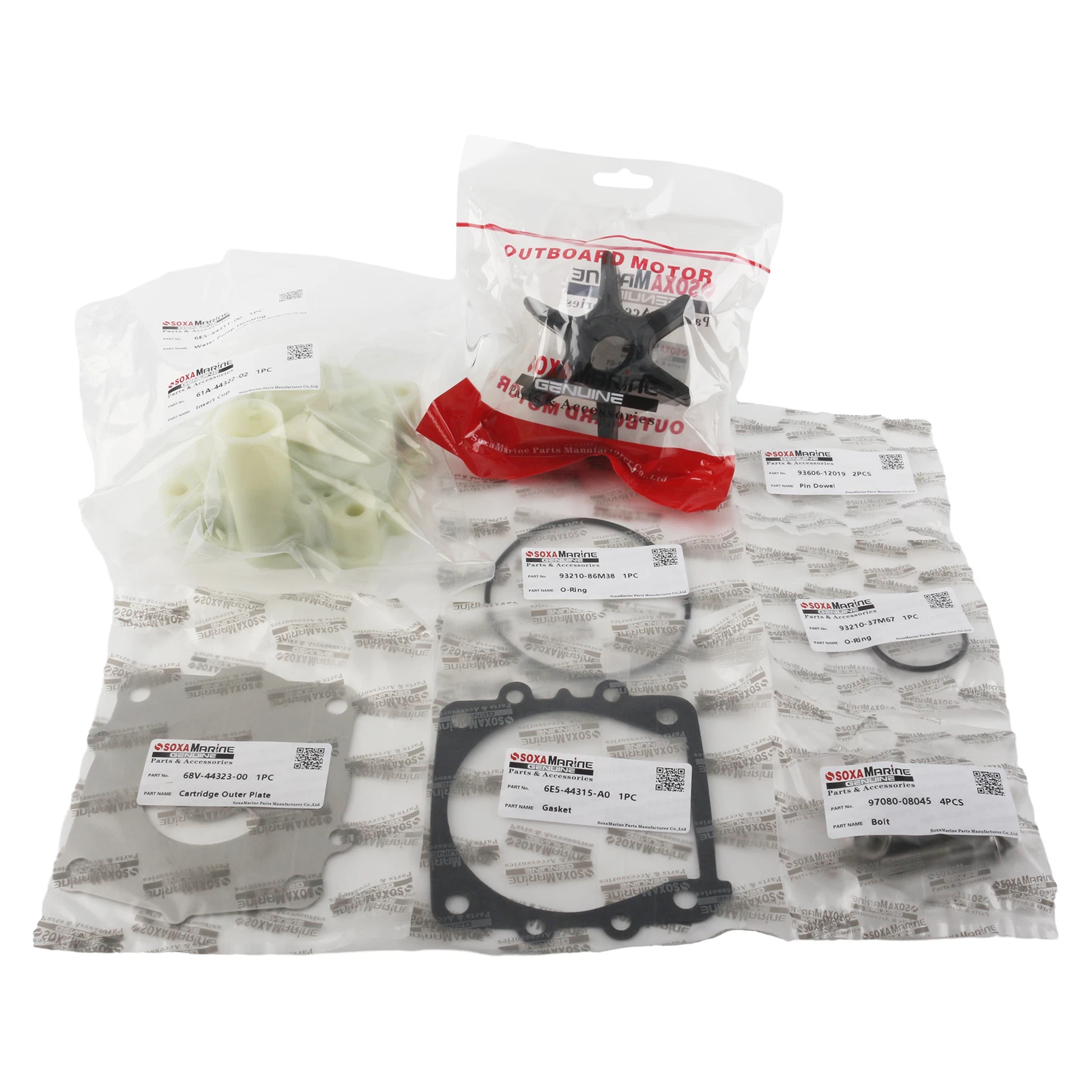 Water Pump Rebuild Service Kit for Yamaha Outboard (68V-W0078-00)