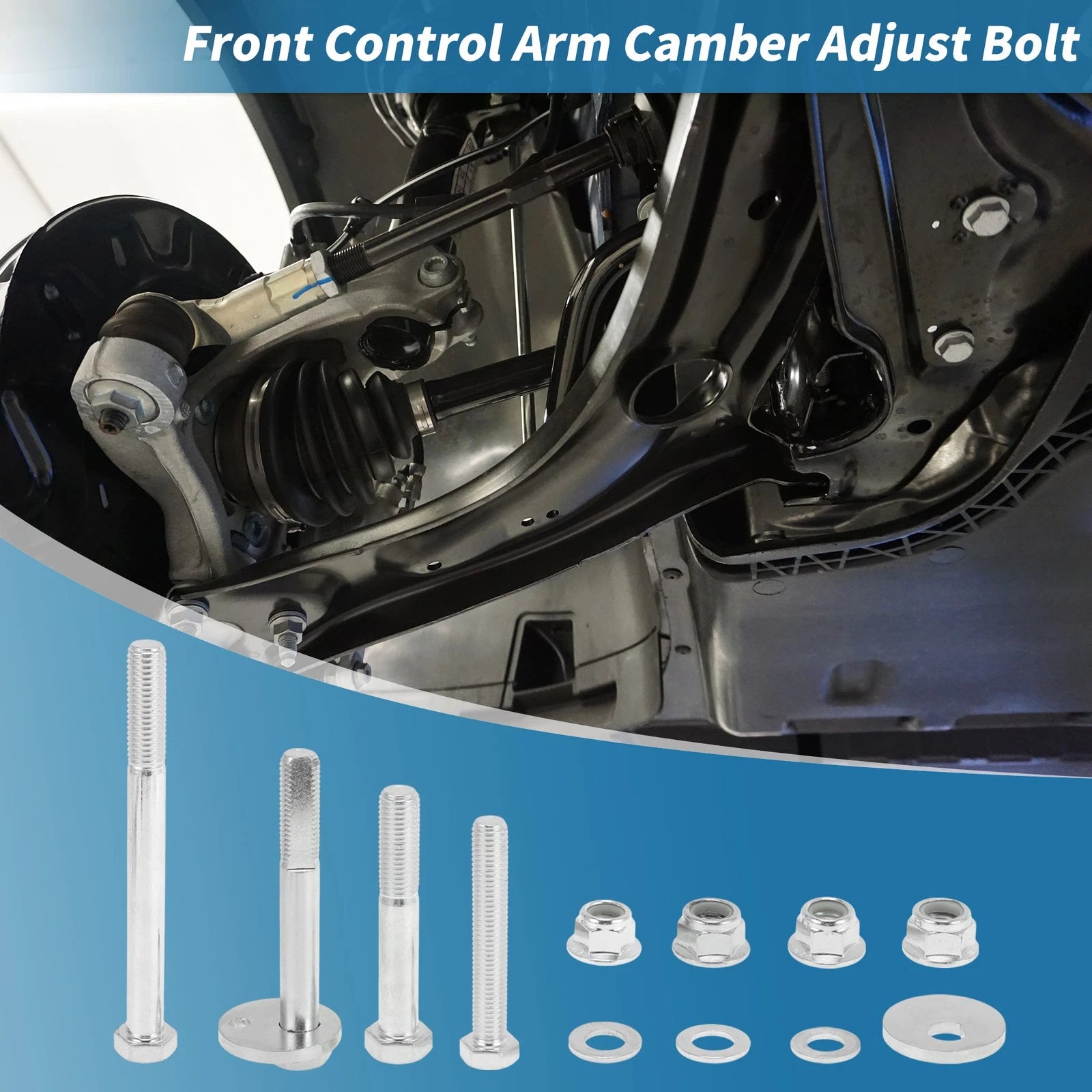 Front Control Arms Cam Bolt for Dodge Ram 1500 2500 3500 (2003–2009) 8.8 Grade