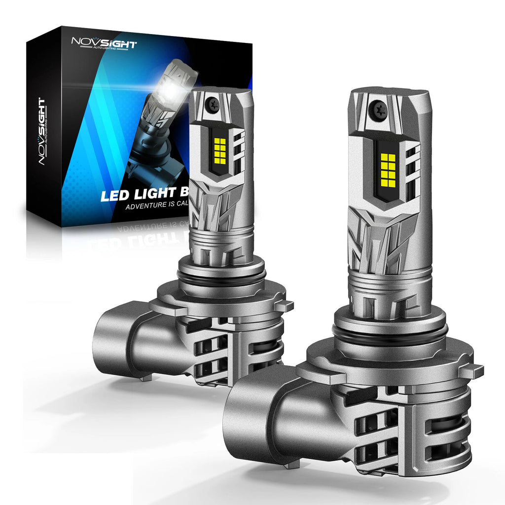 2X 9005/HB3 LED Headlight Bulbs for NOVSIGHT (2000–2023)