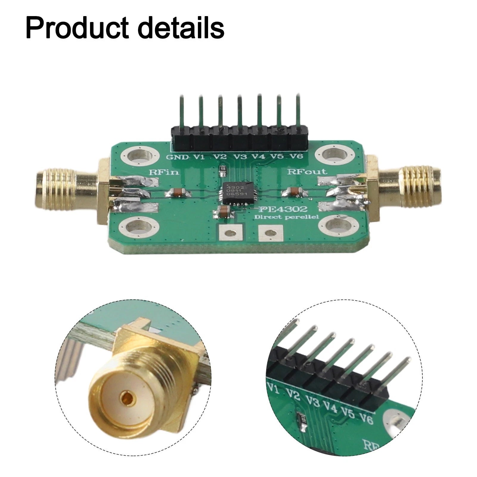 CNC Compatible PE4302 RF Attenuator for Adjustable Gain Levels