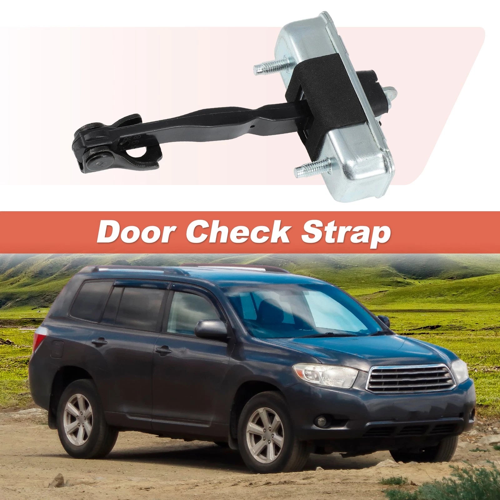Front LH RH Door Check Strap Limiter Replacement for Toyota Highlander (2008–2013)