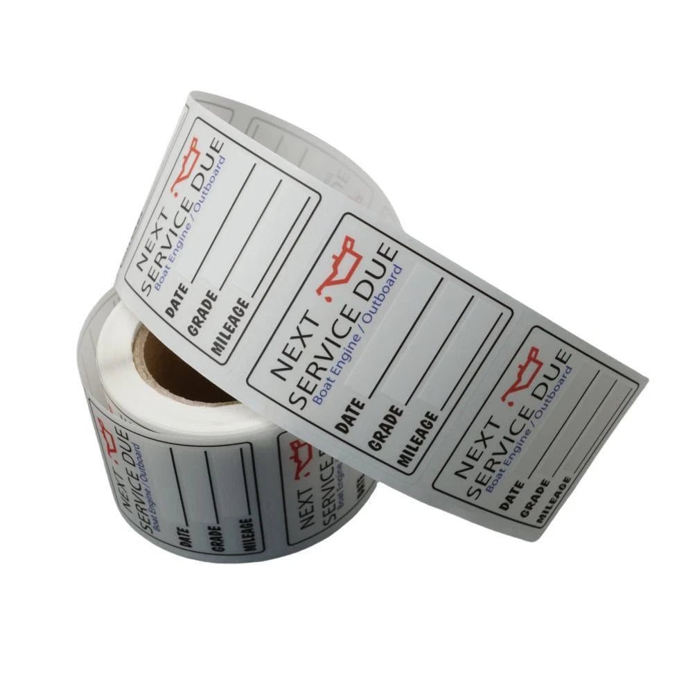 200 Pcs Oil Change Reminder Stickers for Service Due Decals