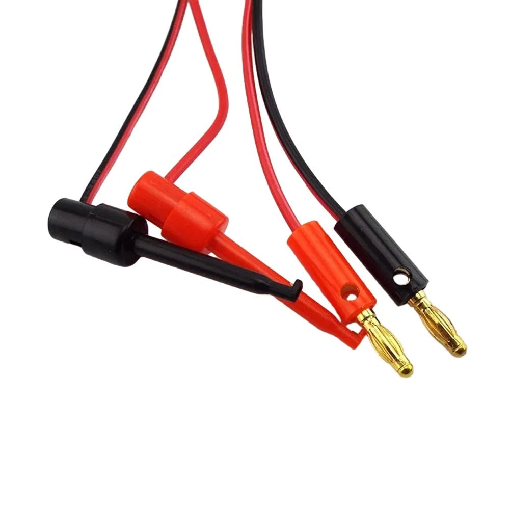 Clamp Hook Clamp Adapter Banana Connector 1 Pair (1 Meter, 4mm Diameter)