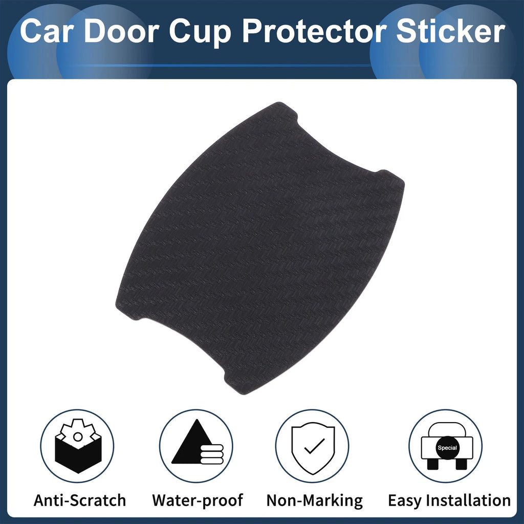 3D Car Door Handle Scratch Protector for Universal Vehicles (68x85mm)