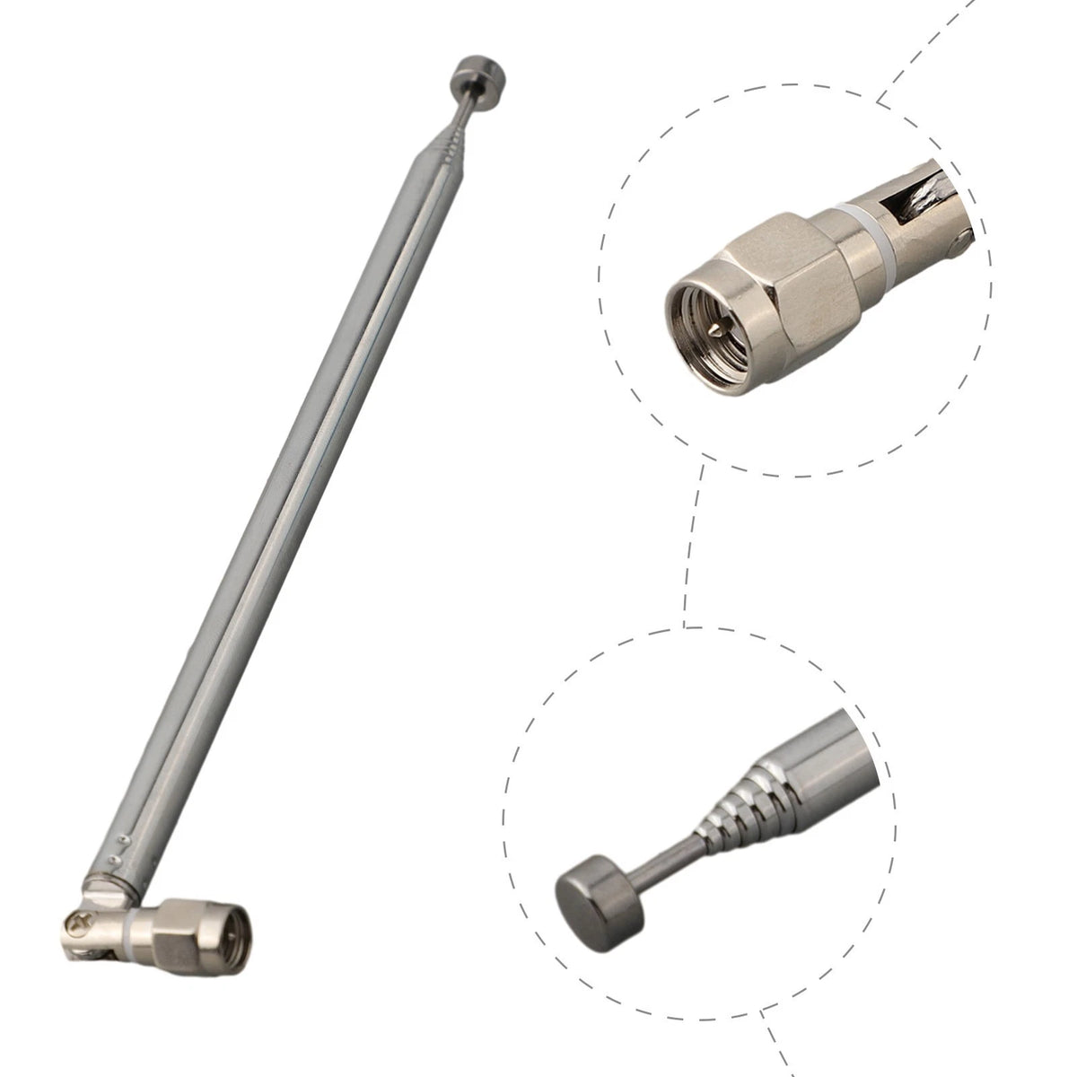 Telescopic Antenna Tool 164mm Long 40MHz-6GHz 7-Section