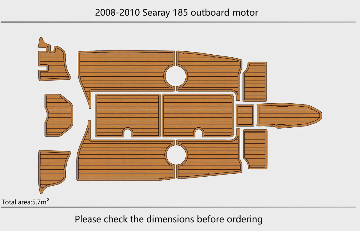 EVA Pads Faux Flooring Mat for Sea Ray 185 (2010)