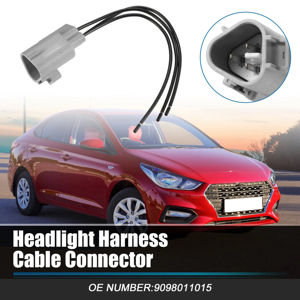 3 Pin Headlight Harness Connector for Toyota Scion (2000–2016)