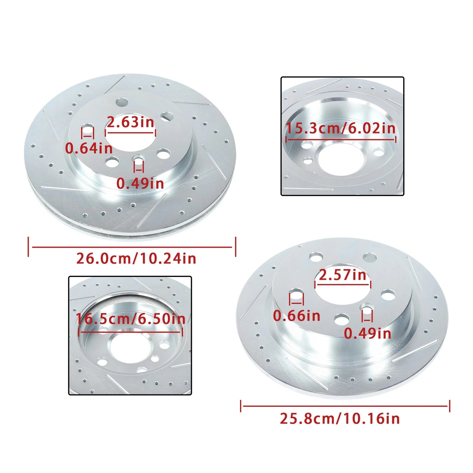 Brake Rotor and Pad Kit for Mini Cooper (2015–2016)
