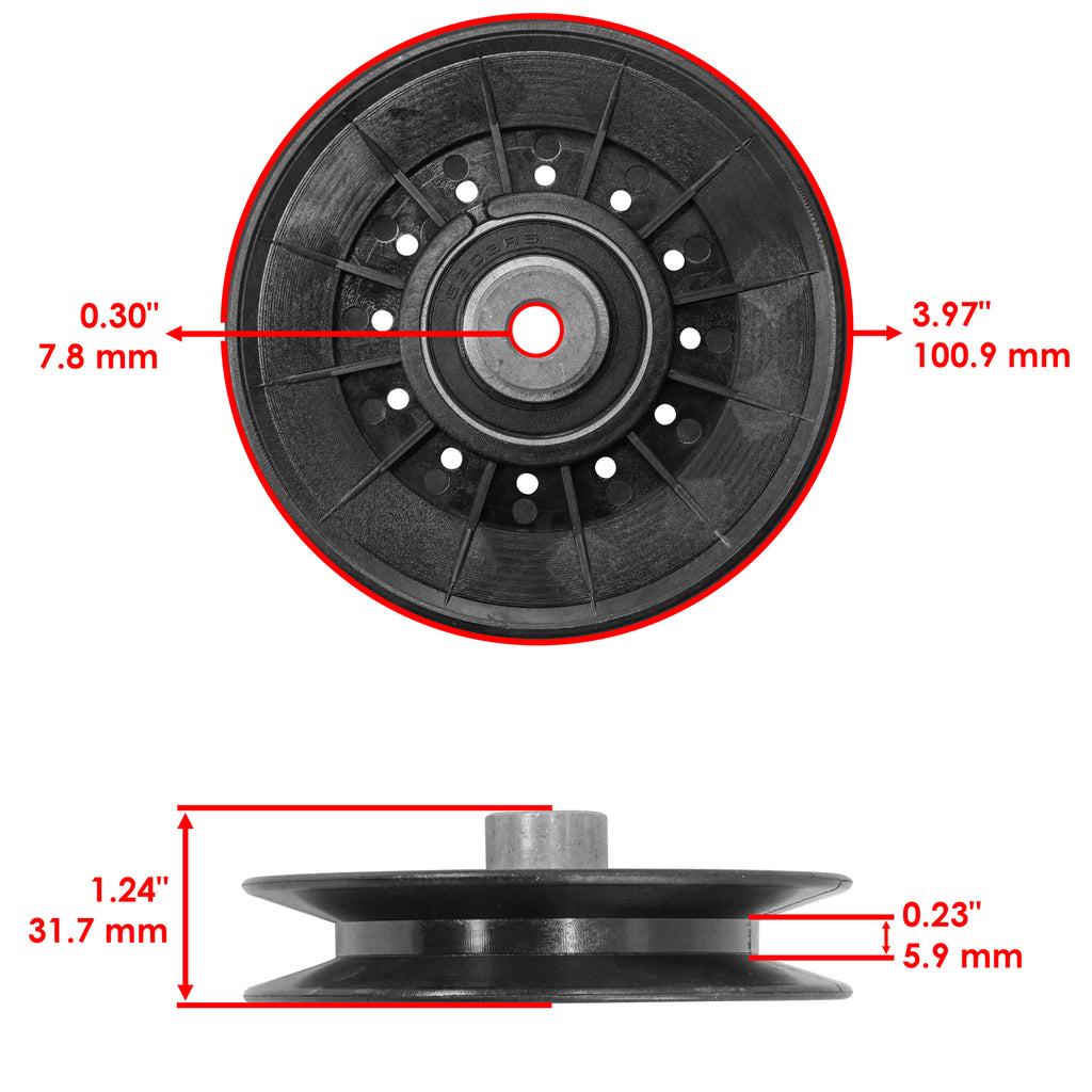 V Idler Pulley Replacement for John Deere AM138080 AUC11238 (2000–2010)