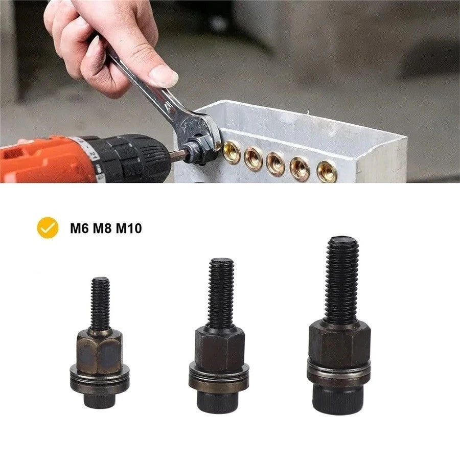 3pcs Hand Rivet Nut Mandrel Heads for Riveter Tools (M6 M8 M10)