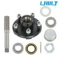 5 Lug 4.5" Bolt Circle Trailer Hub Assembly & 1-1/16" Spindle & Bearing