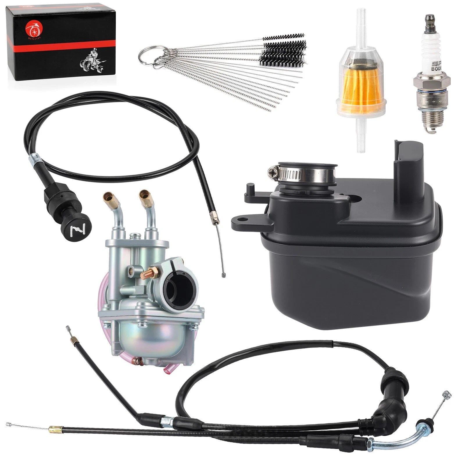 Carburetor Assembly + Air Filter w/Cable for Yamaha PW50 (2008–2024) 5PG-14101-11-00