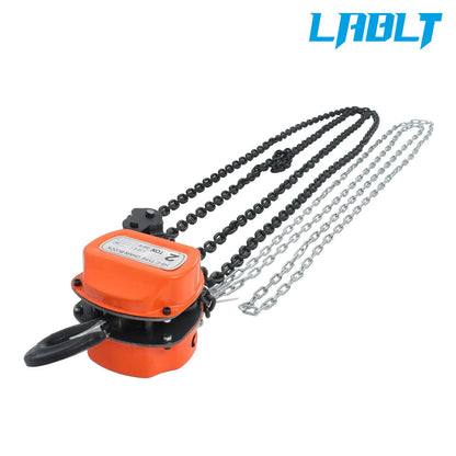 2 Ton Manual Chain Hoist for LABLT (10' Lift, 2 Hooks, Alloy Steel)