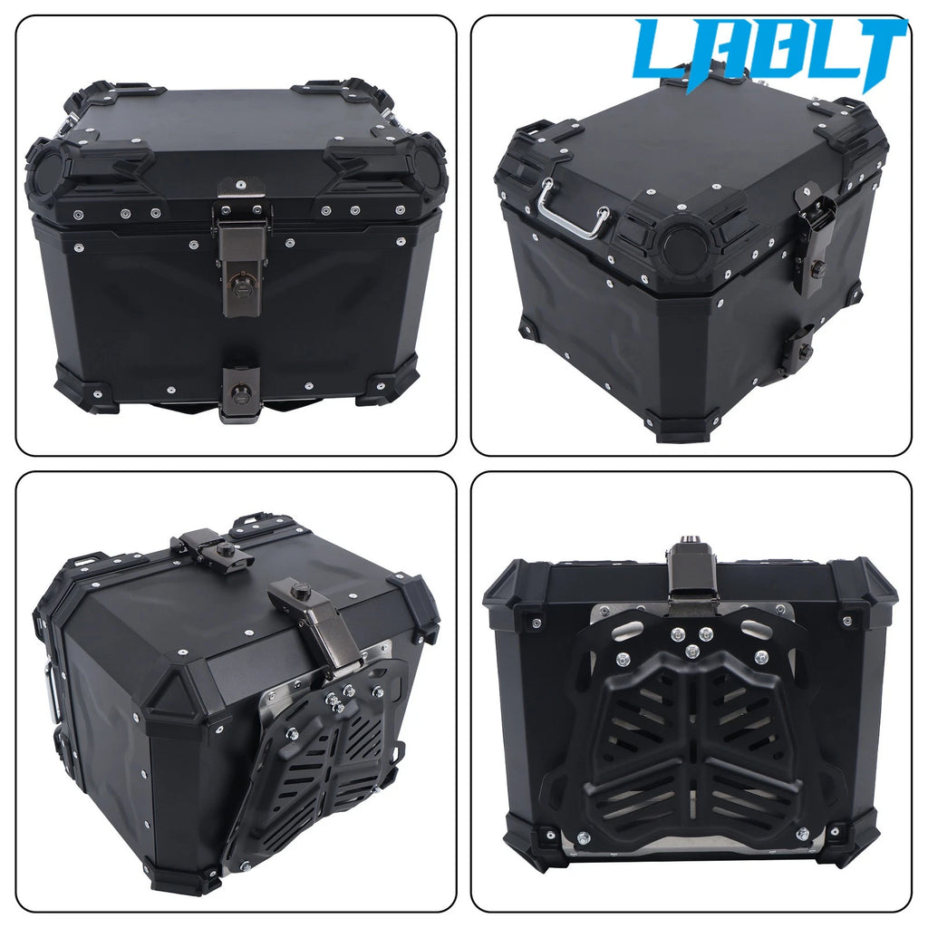 LABLT 45L Motorcycle Top Box for Universal Models (Waterproof, Safety Lock)