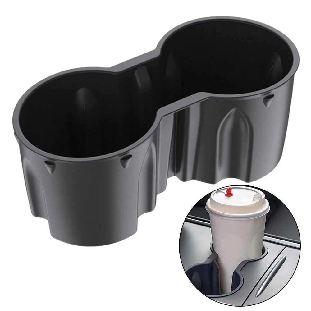 Cup Holder Insert for Tesla Model 3 Y (2017–2023) - Black