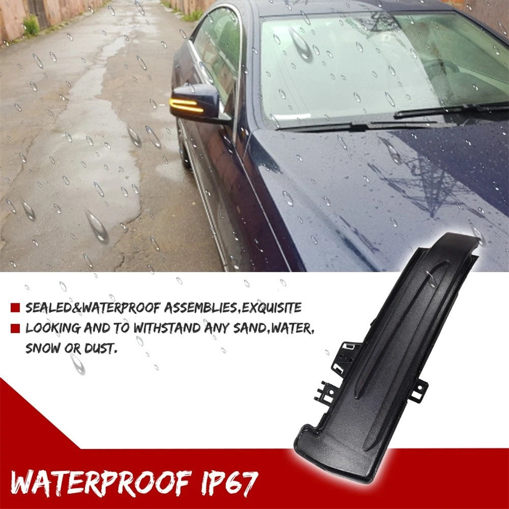 Dynamic LED Side Mirror Turn Signal Light for Mercedes Benz W204 W212 W176