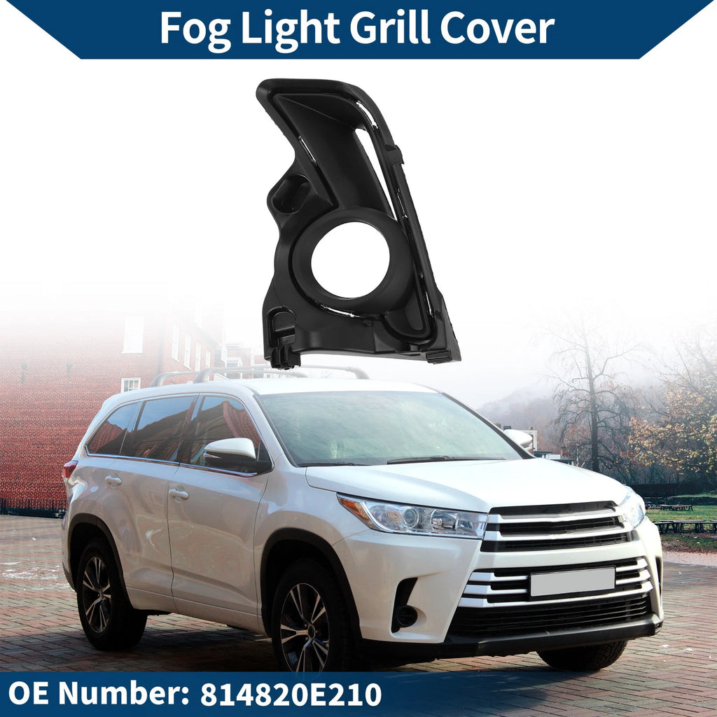Fog Light Grill Front Left Replacement for Toyota Highlander (2008–2013)
