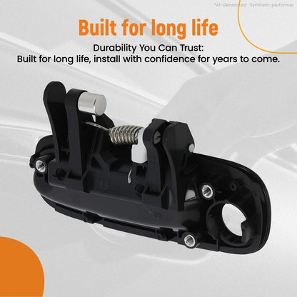 Front Right Exterior Door Handle for Toyota Corolla (1998–2002) Black Textured