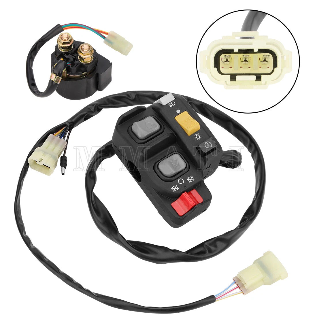 Handlebar Kill Switch & Starter Relay for Honda Foreman 450 TRX450FE/ES (1998–2004)