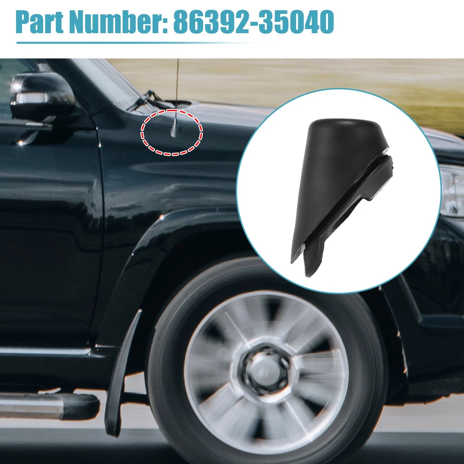 Car Antenna Ornament Base Mount Replacement for Toyota 4Runner (2010–2014)