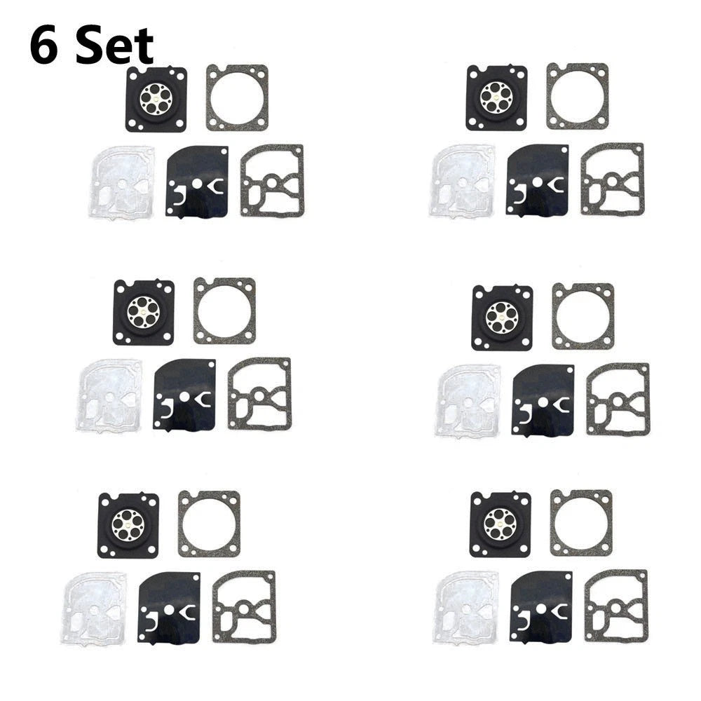 Set of 6 Carburetor Gasket Kits for ZAMA GND-105 C1M-EL44 Chainsaw
