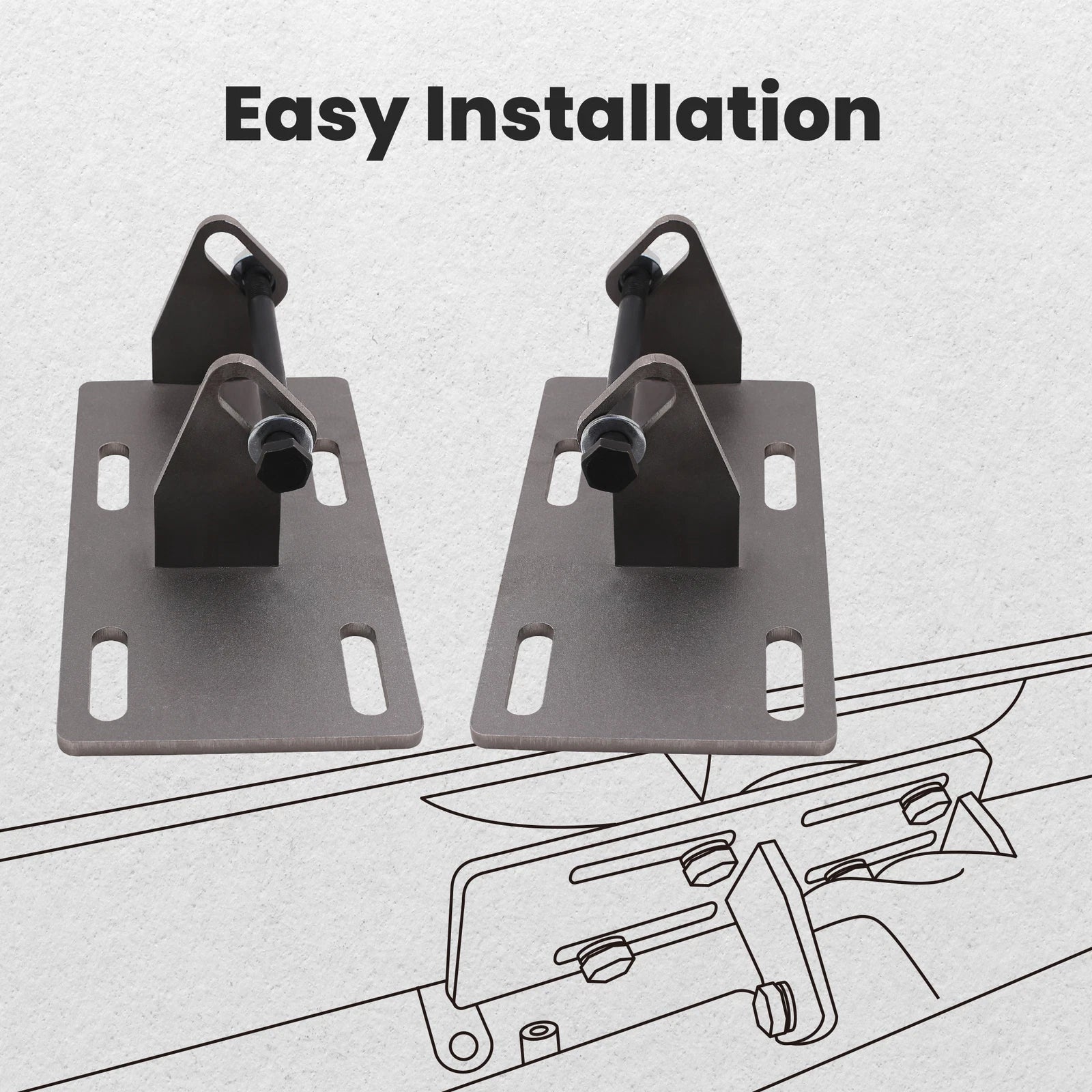 2X Engine Motor Mount Swap Conversion Adapter Plates for Chevy C10 (1960–1987)