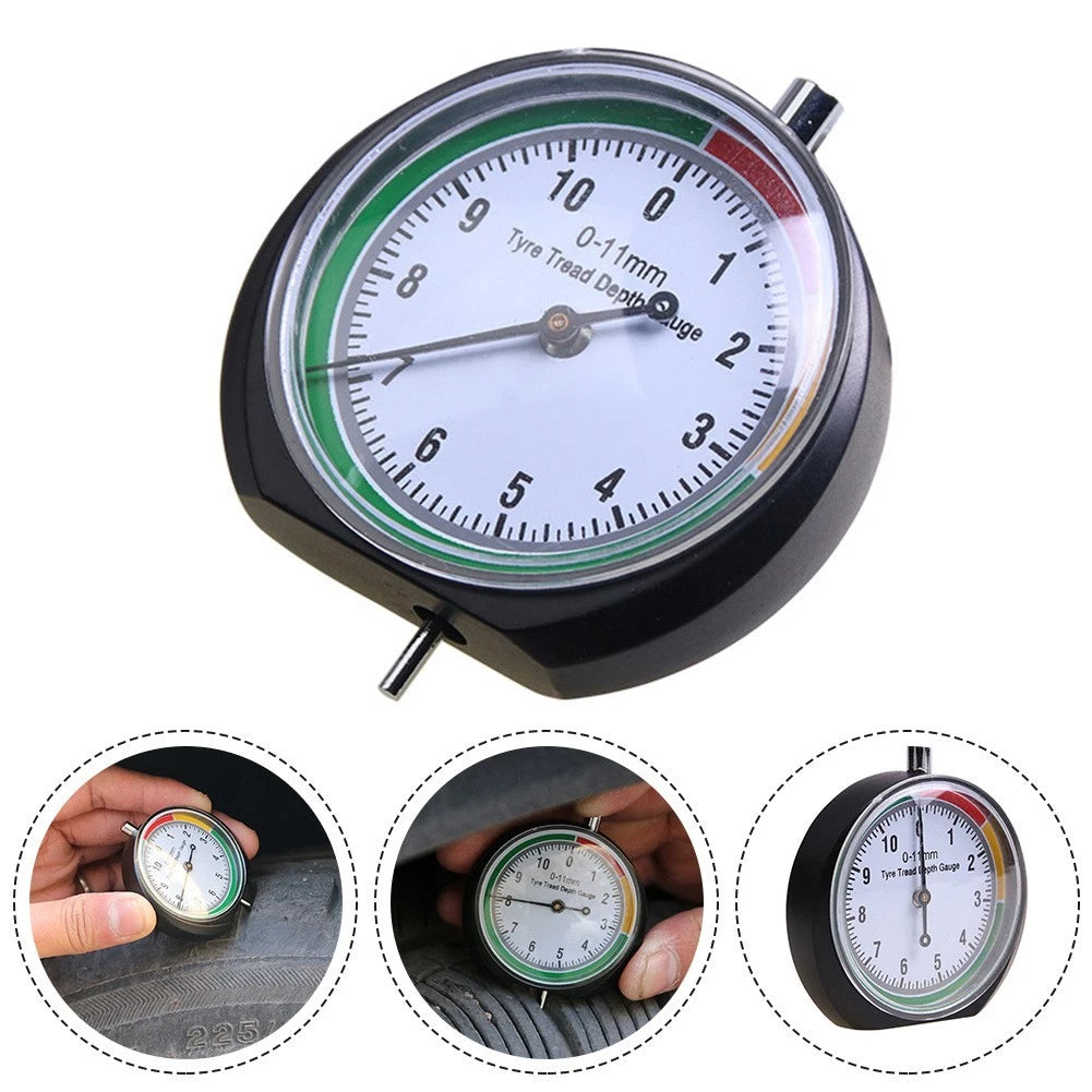 Tire Repair Pointer Tread Gauge Tool for Universal Vehicles (1pc)
