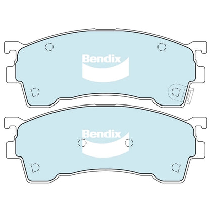 Set of 4 Bendix GCT Front Disc Brake Pads for Mazda Premacy CP (2001–2003)