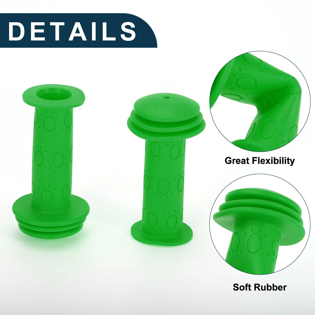 Bike Handlebar Grips 95mm Lightweight End Grip Protector Green 1 Pair for MTB