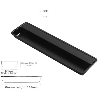 Sliding Door Pull for Concealed Cabinet Hardware (13x5x1.5cm)