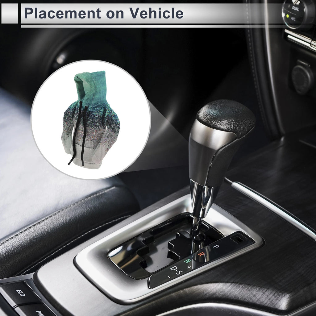 Gear Shift Knob Cover for Car (3D Printed, Blue Gradient)