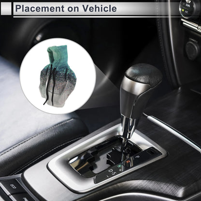 Gear Shift Knob Cover for Car (3D Printed, Blue Gradient)