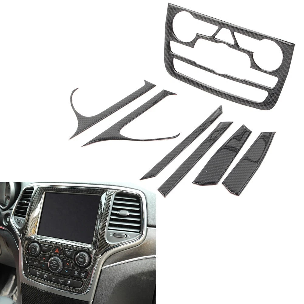 Interior Central Control Navigation Cover Trim for Jeep Grand Cherokee (2014–2018)