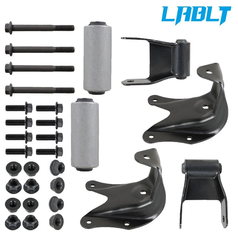 Rear Leaf Spring Shackle Bracket Hanger Kit for Ford Bronco (1980–1996)