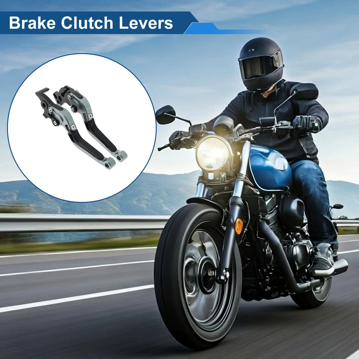 Brake Clutch Levers for KTM 390 Duke (2019–2023) 1 Pair Titanium Black