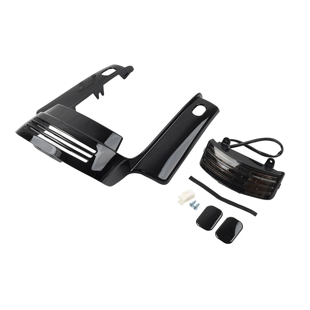 Rear Mudguard Fascia Extension Filler with Light for Harley Road King (2009–2013)