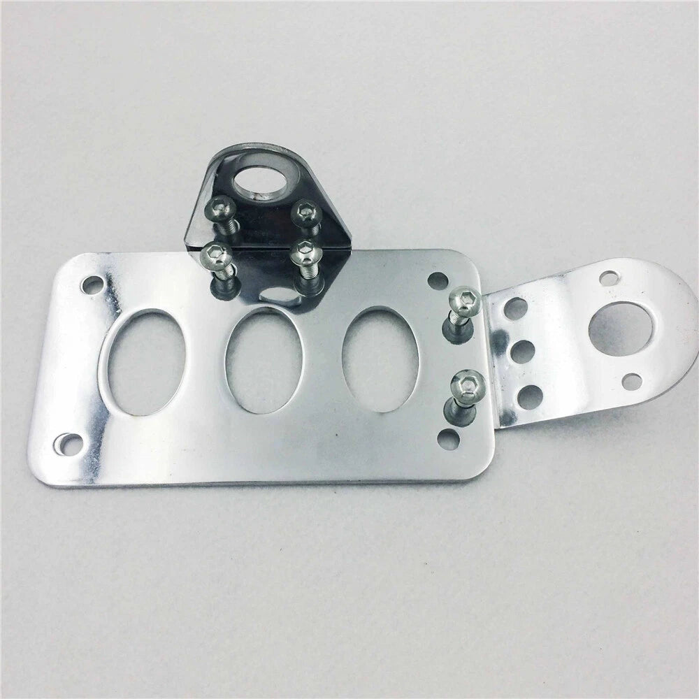 License Plate Holder for Harley Bobber Chopper (Chrome)