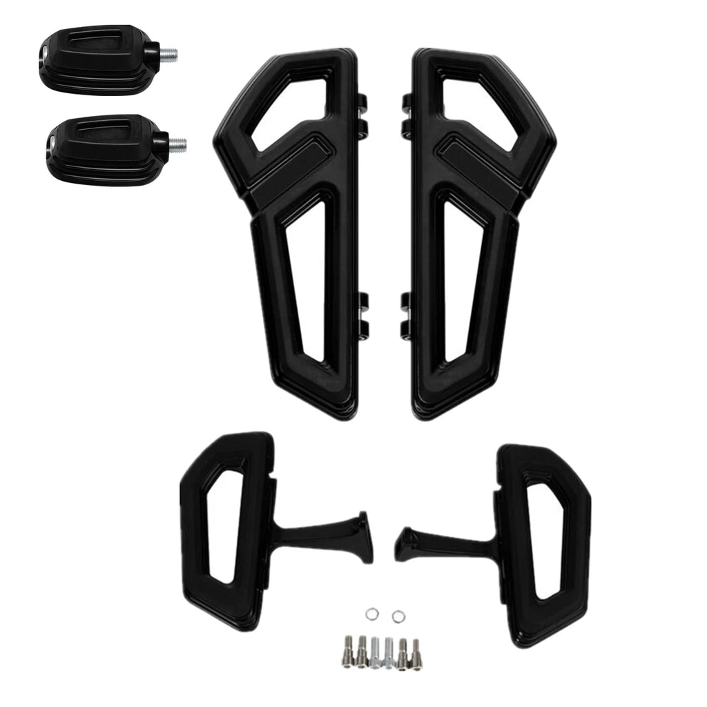 Front & Rear Floorboard Footboards & Shift Pegs for Harley Touring (2000–Up)