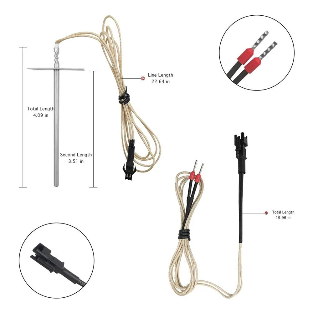 RTD Temperature Probe Sensor for Pit Boss 700 820 Series (2017–2023)