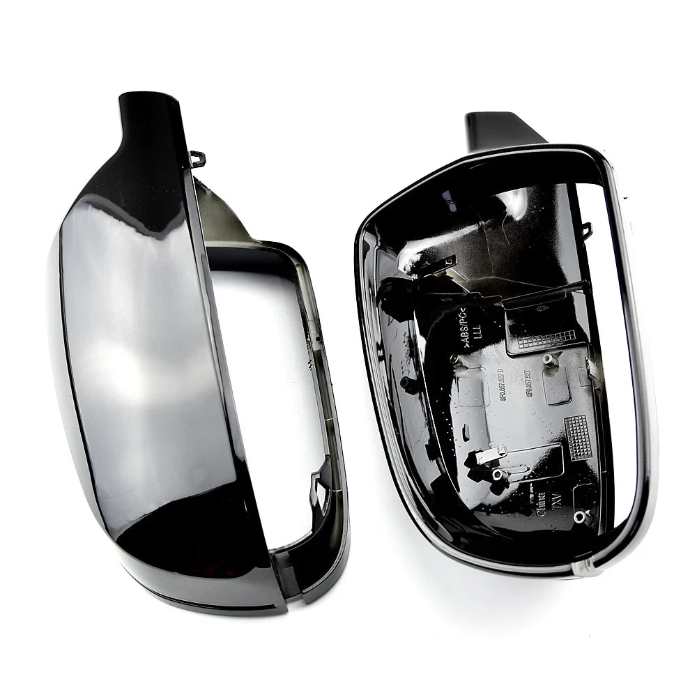 Gloss Black Mirror Cover Cap for Audi A5/S5 8T (2011–2016) w/o Lane Assist