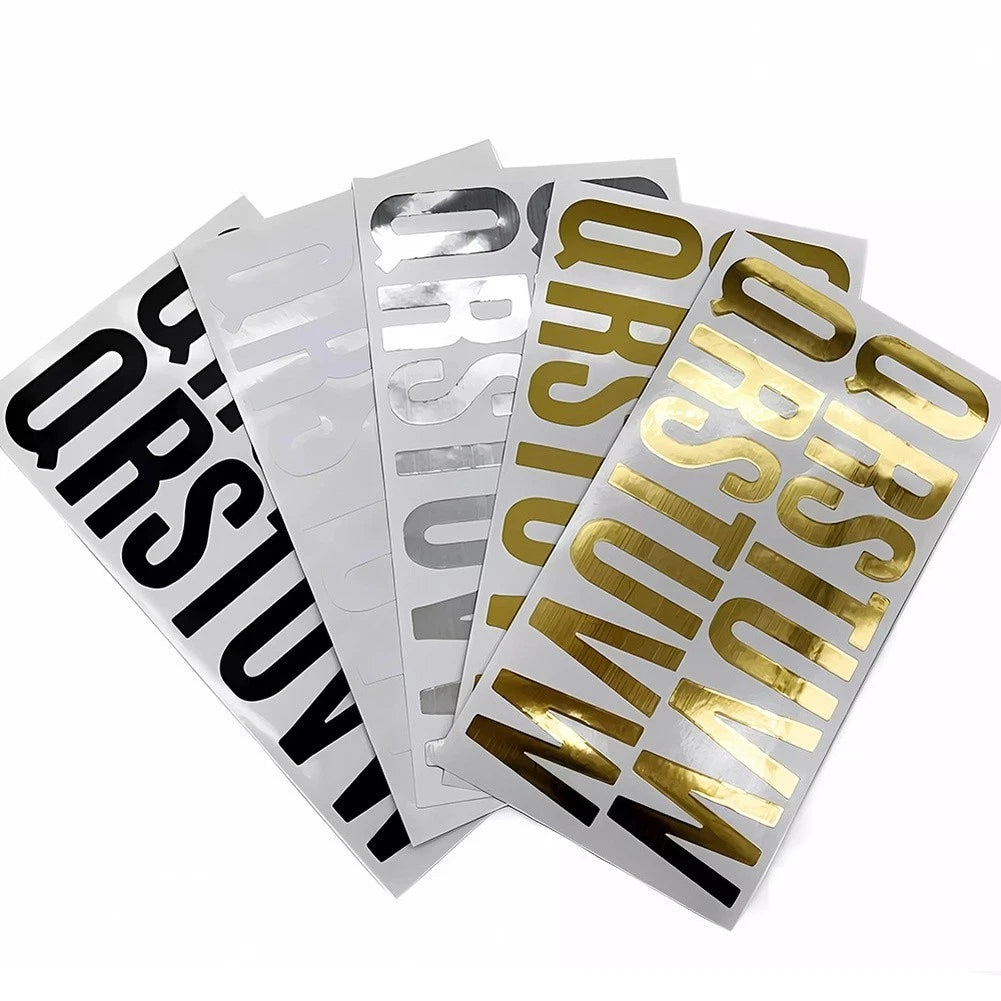 Waterproof PVC Letter Stickers for DIY Craft Art Office Decor