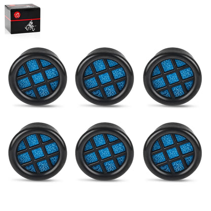 Set of 6 Air Box Filter Vents for ATV UTV Motorcycle (1")