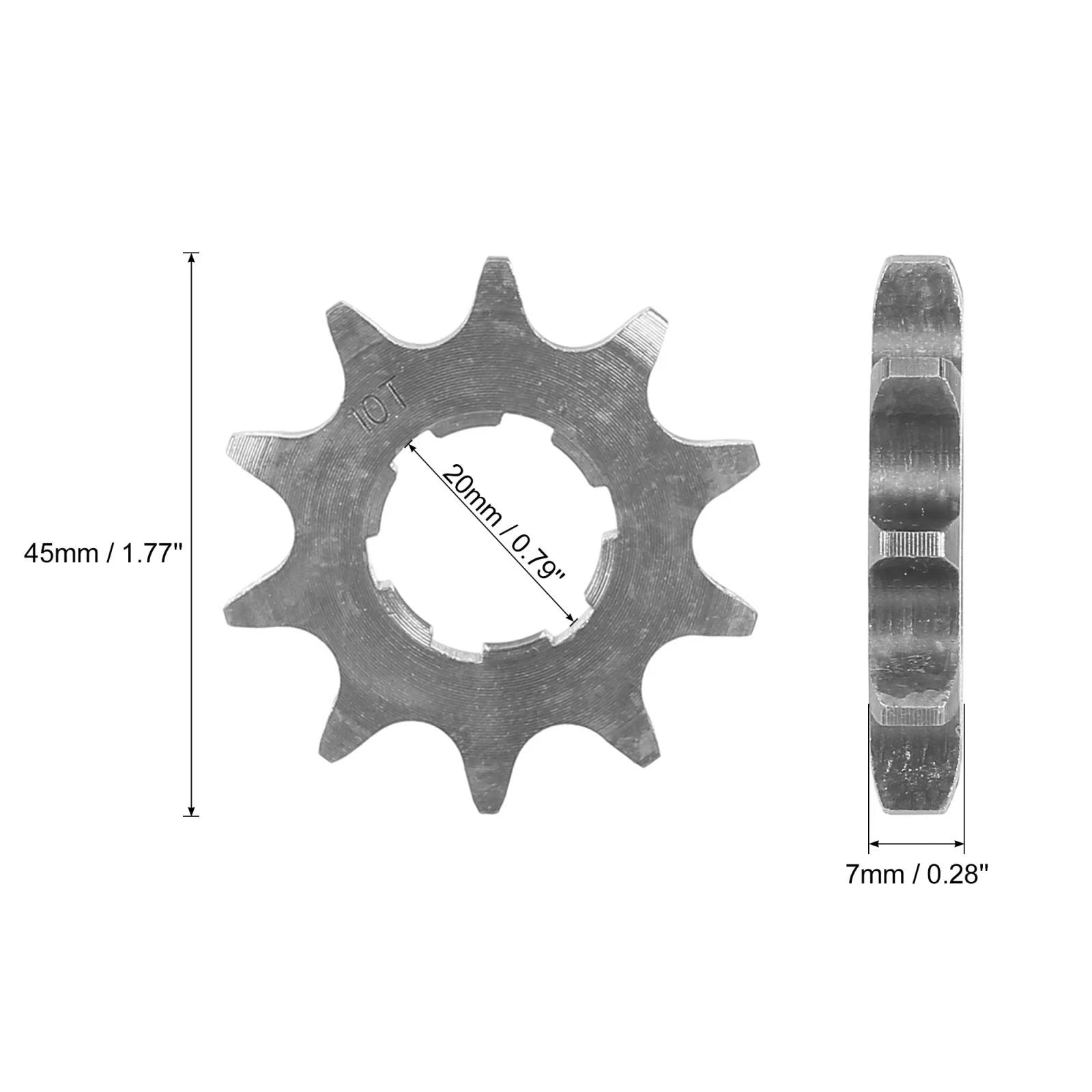 Front Engine Sprocket 10T 20mm Replacement for Motorcycle Dirt Bike (1960–2020)