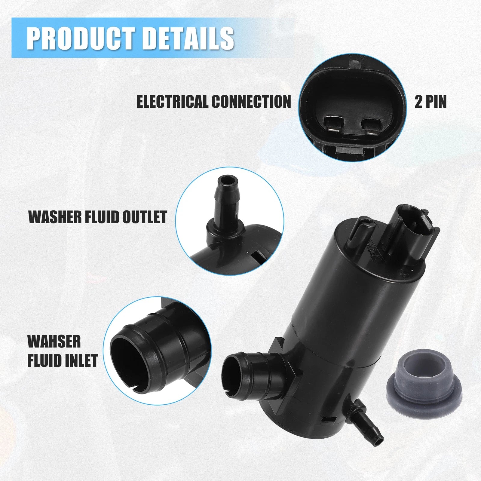 Windshield Washer Pump for Nissan Maxima (2009–2014)