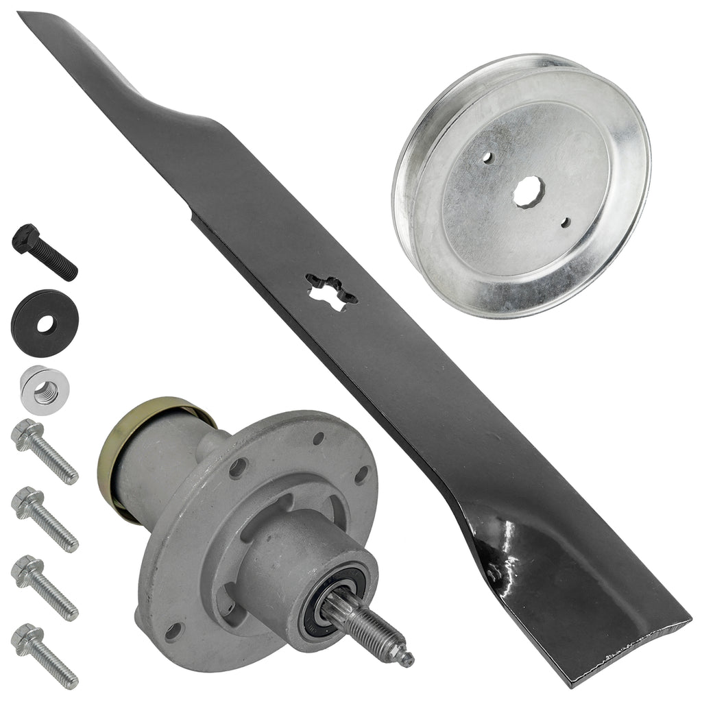 Deck Spindle with Pulley and Blade for Husqvarna Dixon 48 Inch (2000–2009)