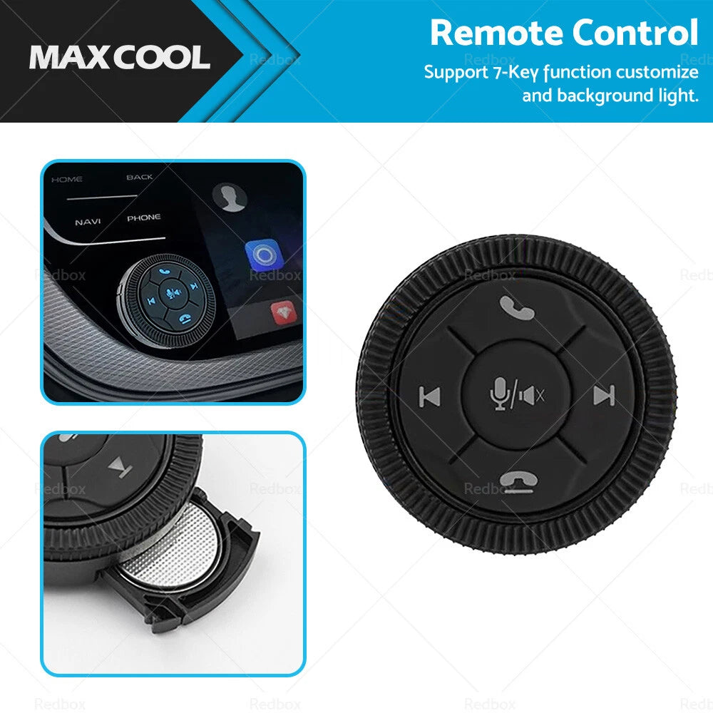 Wireless Steering Wheel Remote Control for Universal Cars (7 Keys)