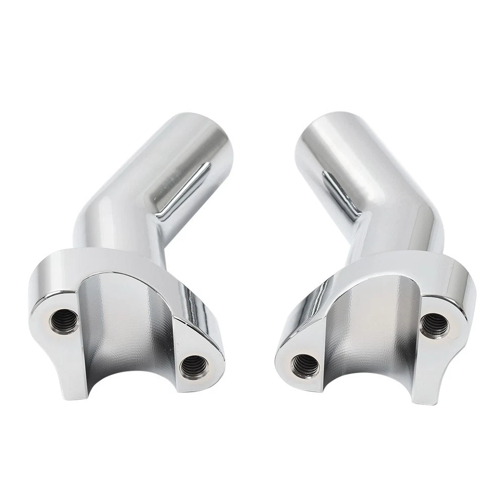 4" Pullback Handlebar Risers Chrome for Harley Dyna Softail Road King