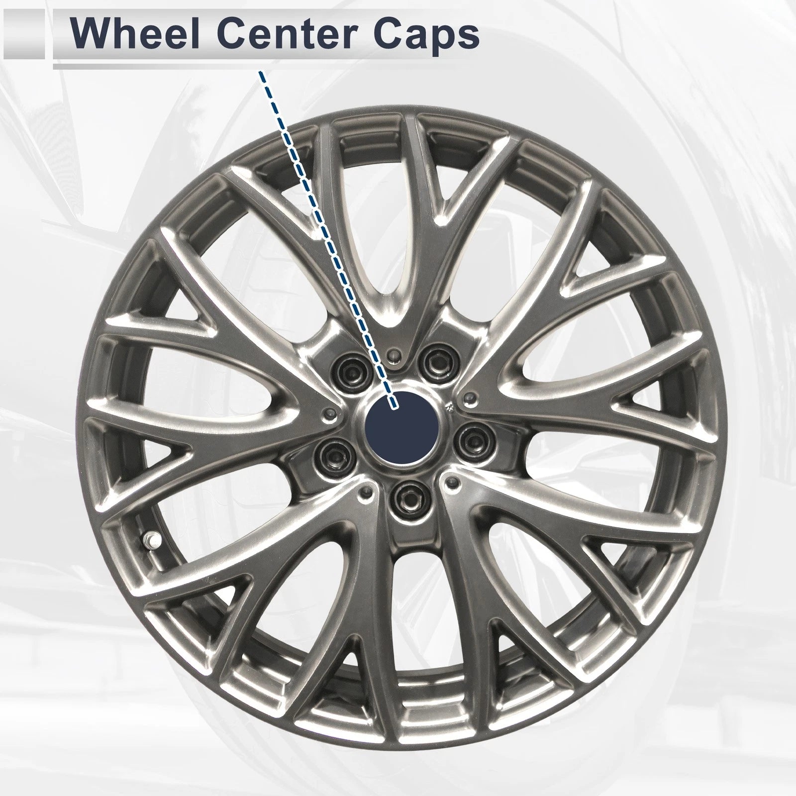 Wheel Center Caps for Chevrolet Silverado 1500 (2007–2013) Silver Tone