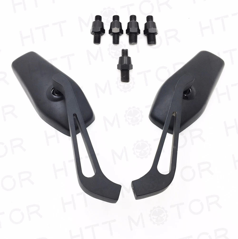 Rearview Mirrors for Universal Motorcycles (8mm 10mm) Black
